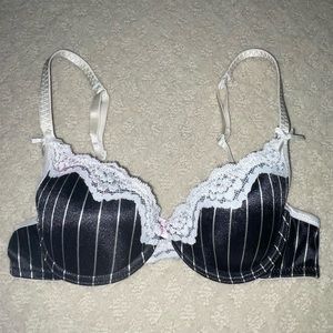Candies Black White Lace Bra 34A 🛒